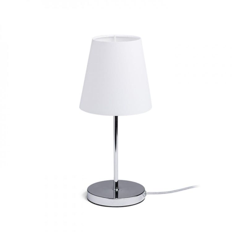 NYC/CONNY 15/15 stołowa  Polycotton biała/nikiel 230V LED E27 11W