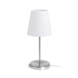 NYC/CONNY 15/15 stołowa  Polycotton biała/nikiel 230V LED E27 11W