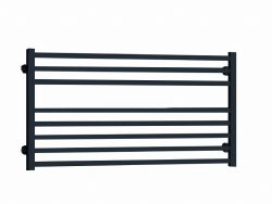 Grzejnik łazienkowy, poziomy 121x48 cm PMH Avento AVXLB czarny