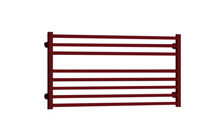 Grzejnik łazienkowy, poziomy 121x48 cm PMH Avento AVXLRE bordowy