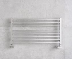 Grzejnik łazienkowy, poziomy 121x48 cm PMH Avento AVXLMS srebrny metalic