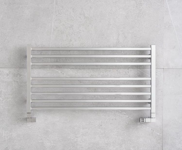 Grzejnik łazienkowy, poziomy 121x48 cm PMH Avento AVXLMS srebrny metalic