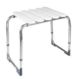 HANDICAP taboret łazienkowy, regulowana wysokość, chrom/biały