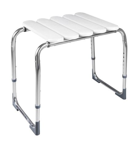 Przejdź do produktu HANDICAP taboret łazienkowy, regulowana wysokość, chrom/biały
