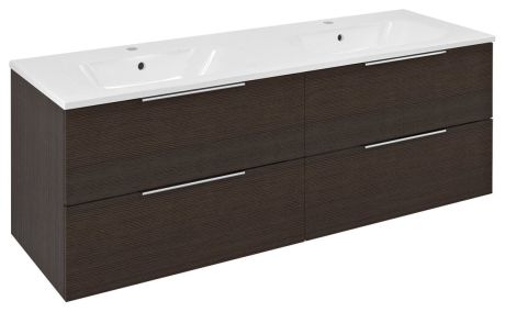Przejdź do produktu CIRASA szafka umywalkowa 139,6x52x46cm, rustykalna pinia