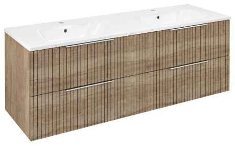 Przejdź do produktu CIRASA STRIP szafka umywalkowa 139,6x52x46cm, dąb alabama