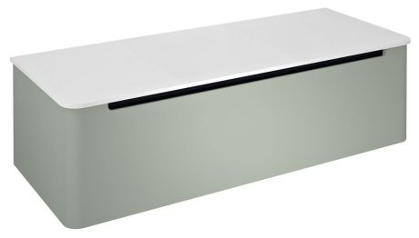 Przejdź do produktu KERALA szafka pod umywalkę 120x35x47,5cm, 1 szuflada, verde