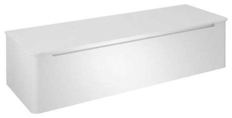 Przejdź do produktu KERALA szafka pod umywalkę 140x35x47,5cm, 1 szuflada, biały połysk