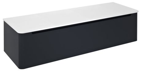 Przejdź do produktu KERALA szafka pod umywalkę 140x35x47,5cm, 1 szuflada, antracyt mat