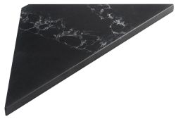 ABELINE półka narożna Rockstone 250x250mm, black attica