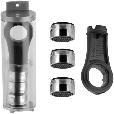 Przejdź do produktu SET 3x perlator ANTICALC, gwint zewnętrzny M24x1 i klucz, chrom
