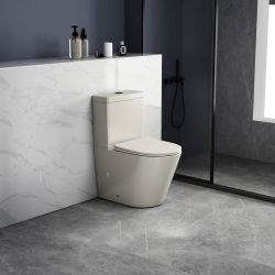 DARIO RIMLESS komplakt WC, odpływ poziomy/pionowy, biały