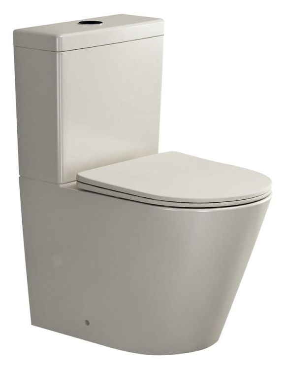 DARIO RIMLESS komplakt WC, odpływ poziomy/pionowy, biały