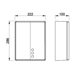 BIGFLOW EVO bezdotykowa elektryczna suszarka do rąk 220-240V, 2050W, 222x286x100mm, ABS/biały