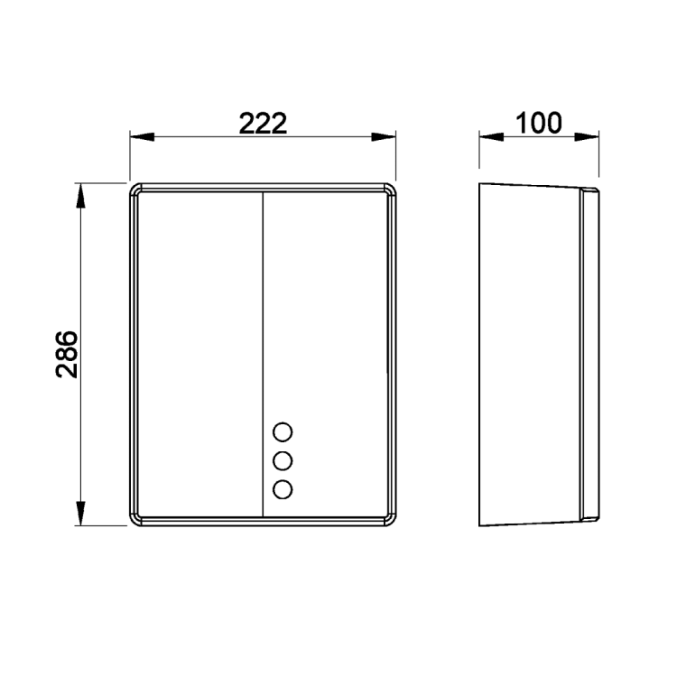 BIGFLOW EVO bezdotykowa elektryczna suszarka do rąk 220-240V, 2050W, 222x286x100mm, ABS/biały