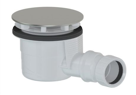 Przejdź do produktu Syfon do brodzików, średnica 90mm, DN40, maskownica ze stali nierdzewnej połysk