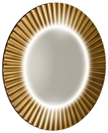 Przejdź do produktu PRIDE STRIP okrągłe lustro z oświetleniem LED w ramie średnica 90cm, brąz