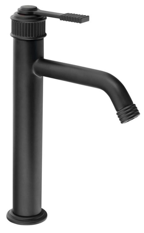 VERSI bateria umywalkowa, wysokość 240mm, czarny mat