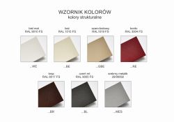 Wzornik kolorów - kolory strukturalne.