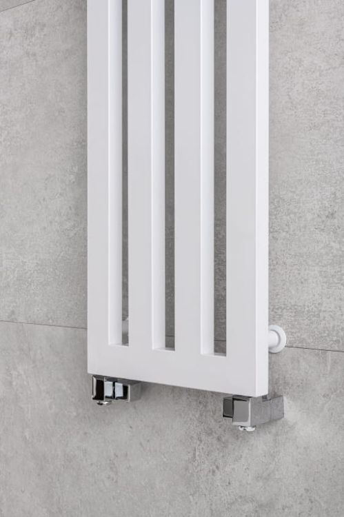 Grzejnik łazienkowy z haczykami 32,6x180 cm PMH Darius DAH6W biały