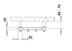 PMH Grzejnik łazienkowy 32,6x180 cm czarny Darius DAH6