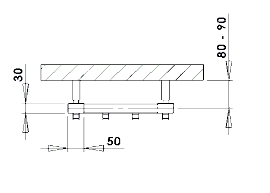 PMH Grzejnik łazienkowy 32,6x180 cm czarny Darius DAH6