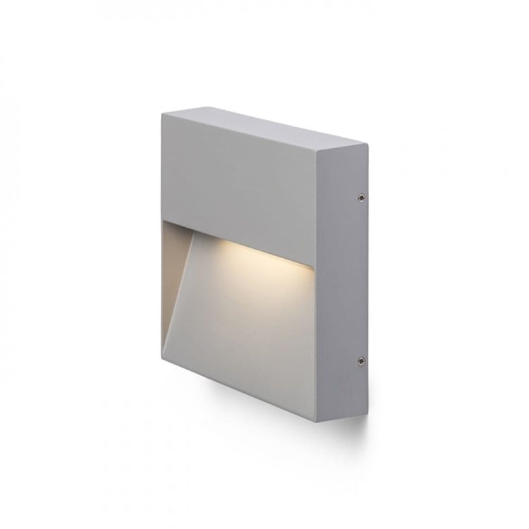 AQILA SQ ścienna szara  230V LED 6W IP54  3000K