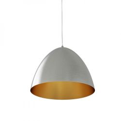 MERYLYN 34 wisząca  alu szczotkowane/złoty lakier 230V E27 28W