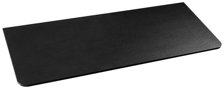 PREMIO blat kompaktowy HPL 122x1,2x48,5cm, czarny mat