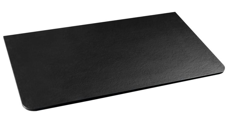 PREMIO blat kompaktowy HPL 102x1,2x48,5cm, czarny mat