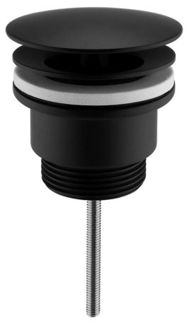 Przejdź do produktu Odpływ umywalkowy 5/4'', niezamykany, duży korek, 5-65mm, czarny mat