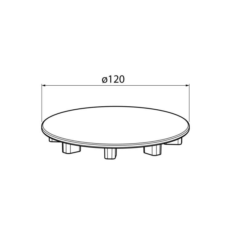 Maskownica syfonu, ABS/czarny mat