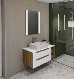 Blat Rockstone 100,7x1,2x48,8cm, biały mat