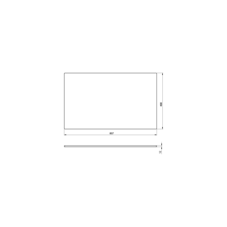 Przejdź do produktu PREMIO blat kompaktowy 80,7x1,2x48,8cm, czarny mat