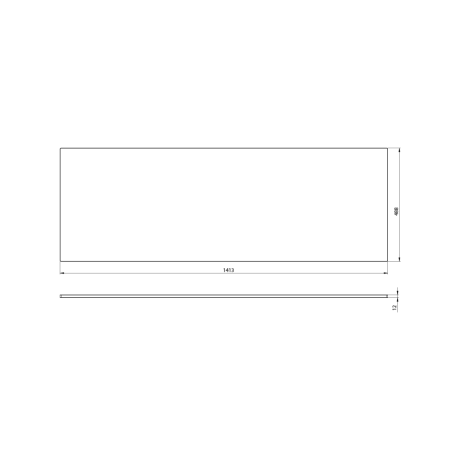 Przejdź do produktu PREMIO blat kompaktowy 140,7x1,2x48,8cm, czarny mat