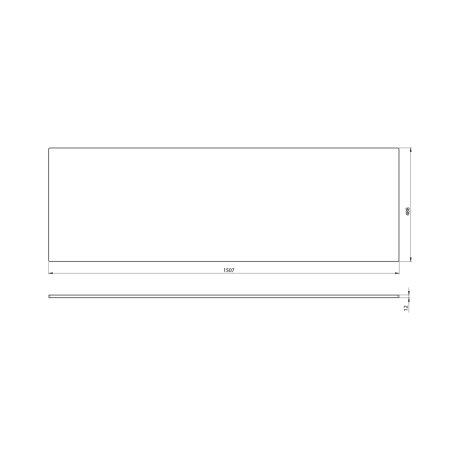 Przejdź do produktu PREMIO blat kompaktowy 150,7x1,2x48,8cm, czarny mat