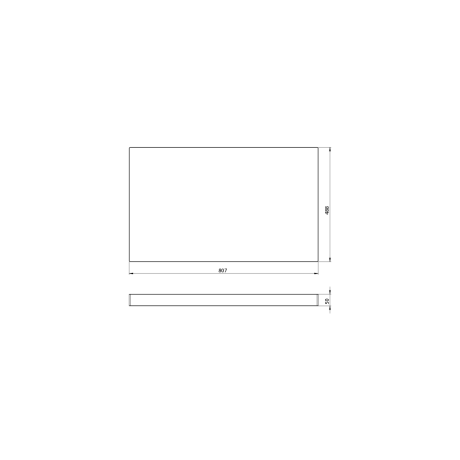 Przejdź do produktu AVICE blat pod umywalkę 80,7x48,8cm, grubość 5cm, dąb Rover