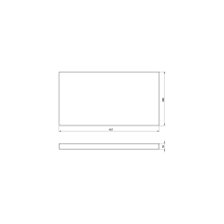 AVICE blat pod umywalkę 90,7x48,8cm, grubość 5cm, dąb Rover