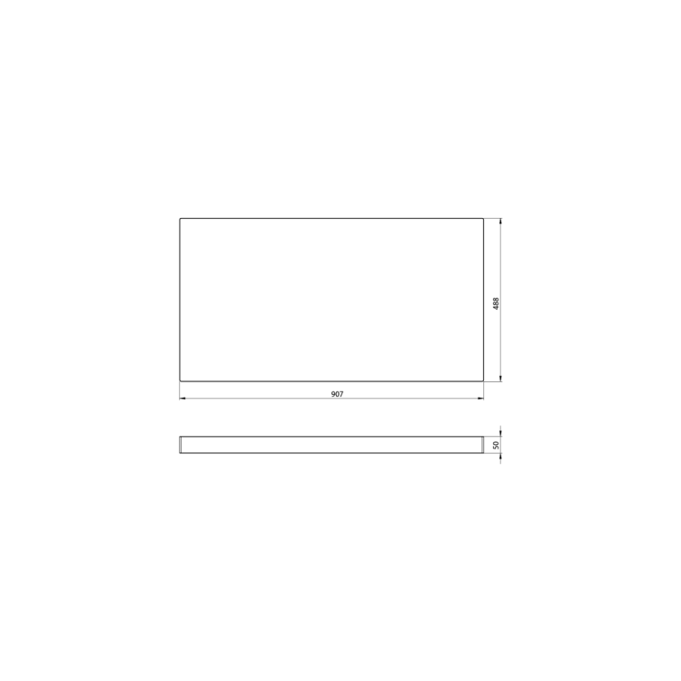AVICE blat pod umywalkę 90,7x48,8cm, grubość 5cm, dąb Rover