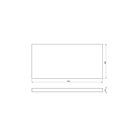 Przejdź do produktu AVICE blat pod umywalkę 100,7x48,8cm, grubość 5cm, dąb Rover