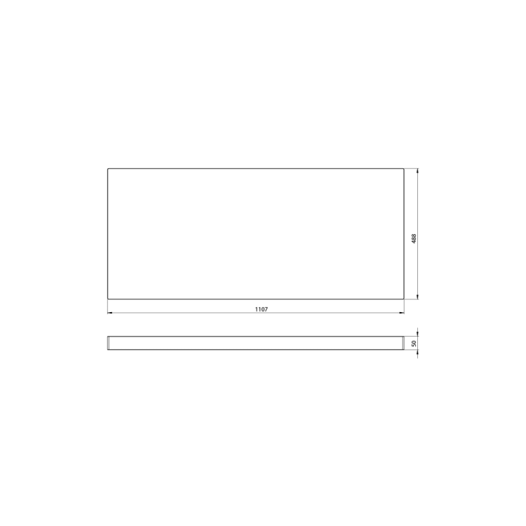 AVICE blat pod umywalkę 110,7x48,8cm, grubość 5cm, dąb Rover