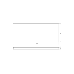 AVICE blat pod umywalkę 120,7x48,8cm, grubość 5cm, dąb Rover