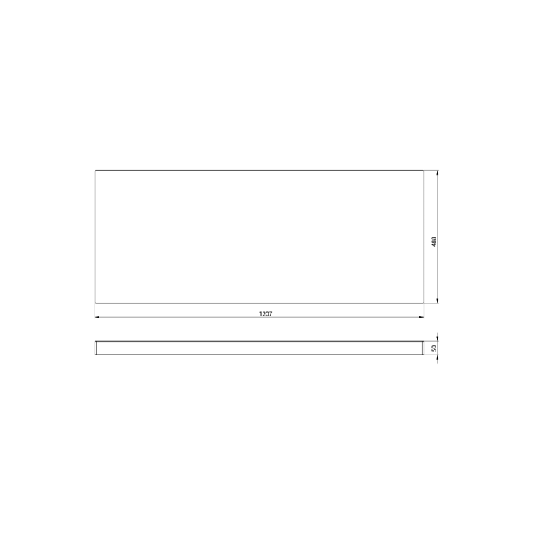 AVICE blat pod umywalkę 120,7x48,8cm, grubość 5cm, dąb Rover