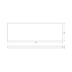AVICE blat pod umywalkę 150,7x48,8cm, grubość 5cm, dąb Rover