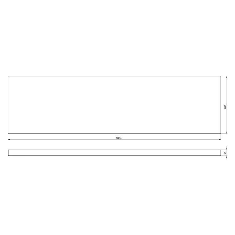 AVICE blat pod umywalkę 180,4x48,8cm, grubość 5cm, dąb Rover