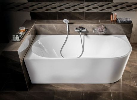 Przejdź do produktu TIBERA L wanna przyścienna, narożna 140x70cm, biały