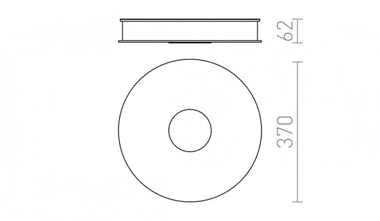 ASTERI LED sufitowa  szkło satynowe/chrom 230V LED 35W  3000K