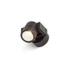 ORIT ścienna czarna /aluminium 230V LED 6W 80° IP44  3000K