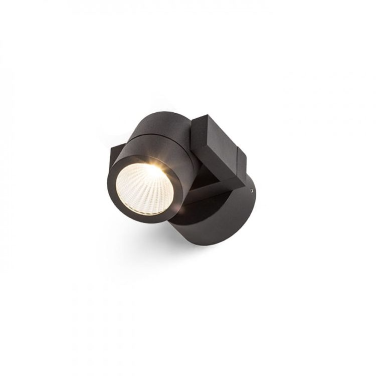 ORIT ścienna czarna /aluminium 230V LED 6W 80° IP44  3000K