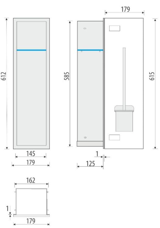 schowek wc FLAT 60 cm rysunek techniczny.JPG